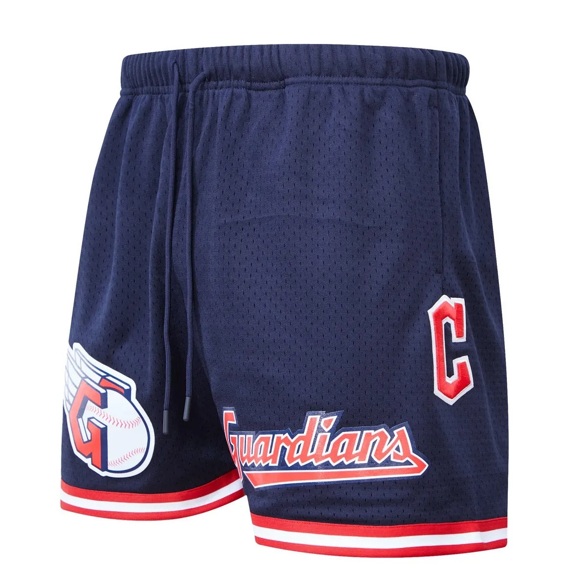 MLB CLEVELAND GUARDIANS MEN'S MESH SHORT (MIDNIGHT NAVY/RED)