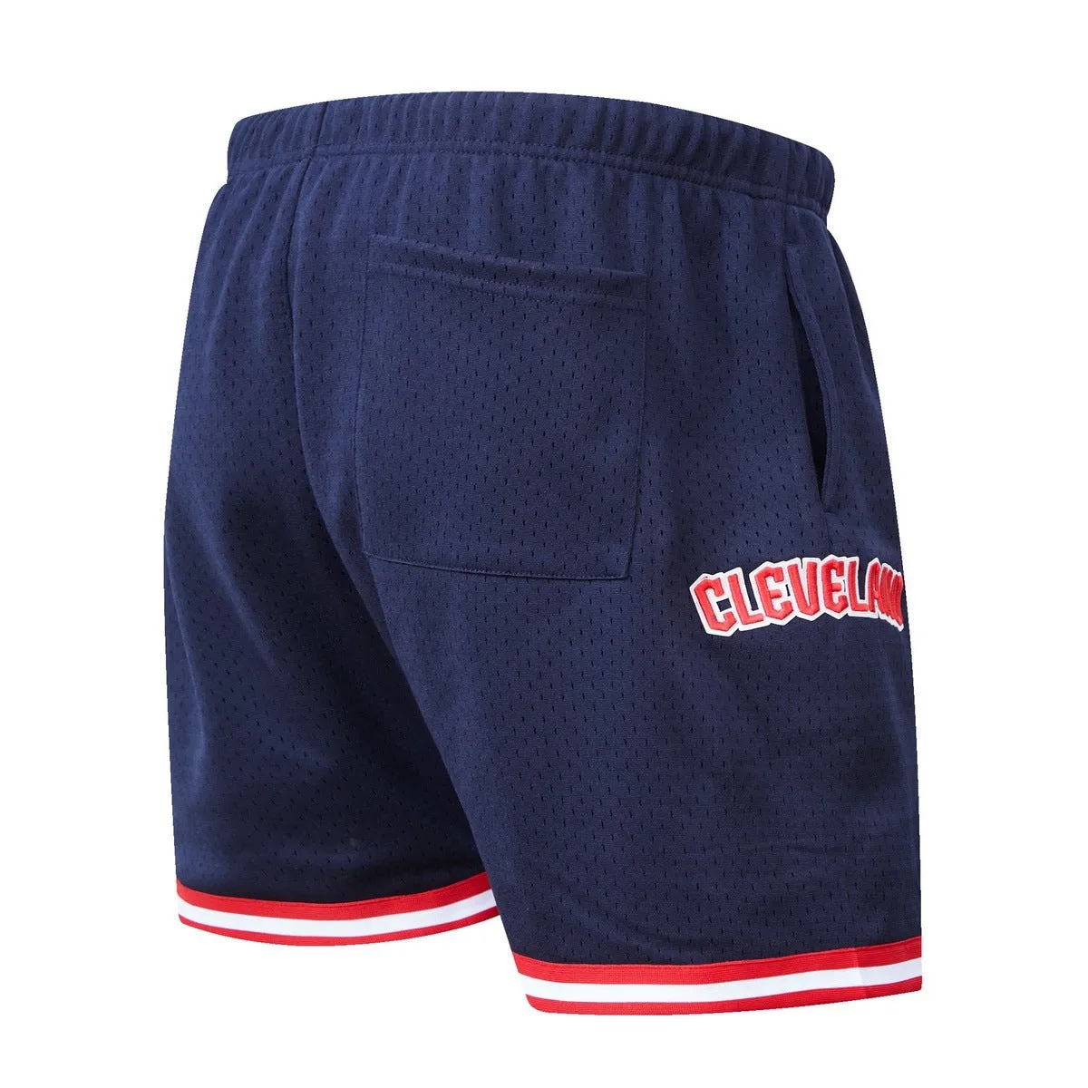 MLB CLEVELAND GUARDIANS MEN'S MESH SHORT (MIDNIGHT NAVY/RED)