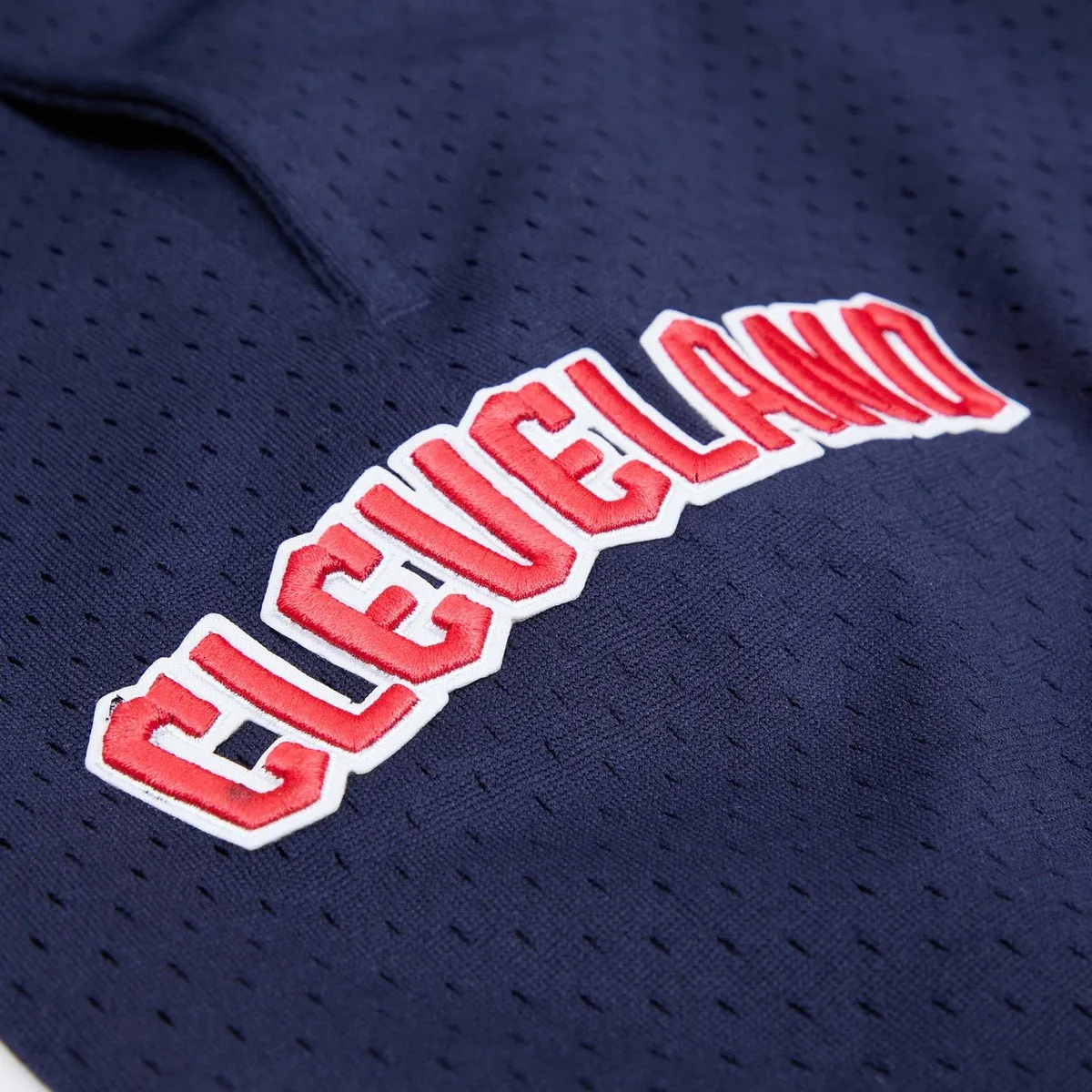 MLB CLEVELAND GUARDIANS MEN'S MESH SHORT (MIDNIGHT NAVY/RED)