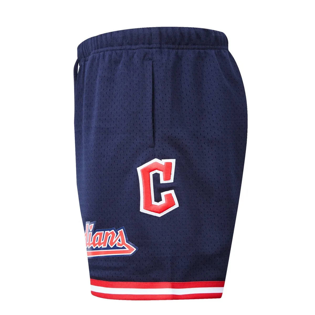 MLB CLEVELAND GUARDIANS MEN'S MESH SHORT (MIDNIGHT NAVY/RED)
