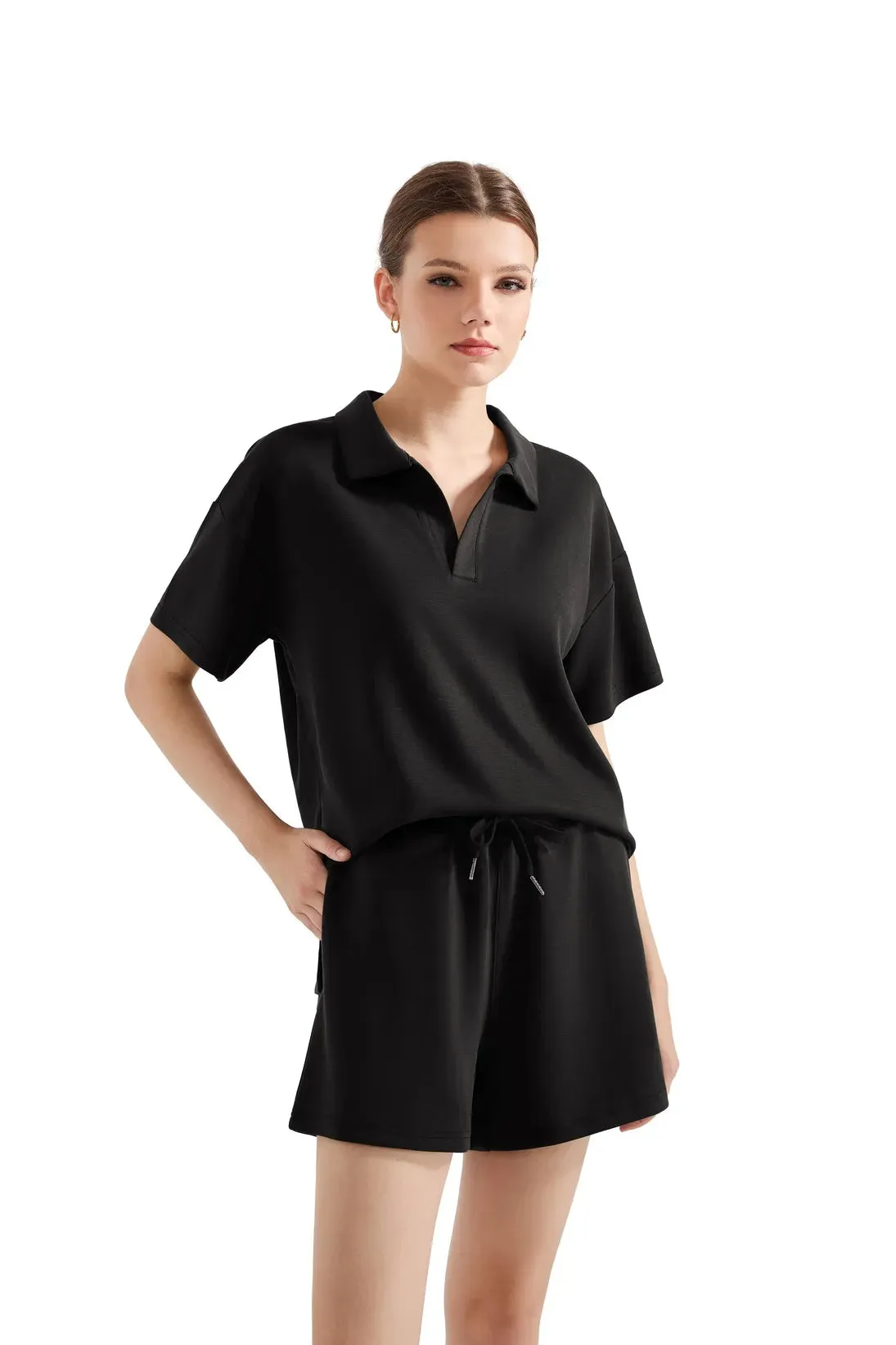 Modal Polo Athleisure Lounge Set