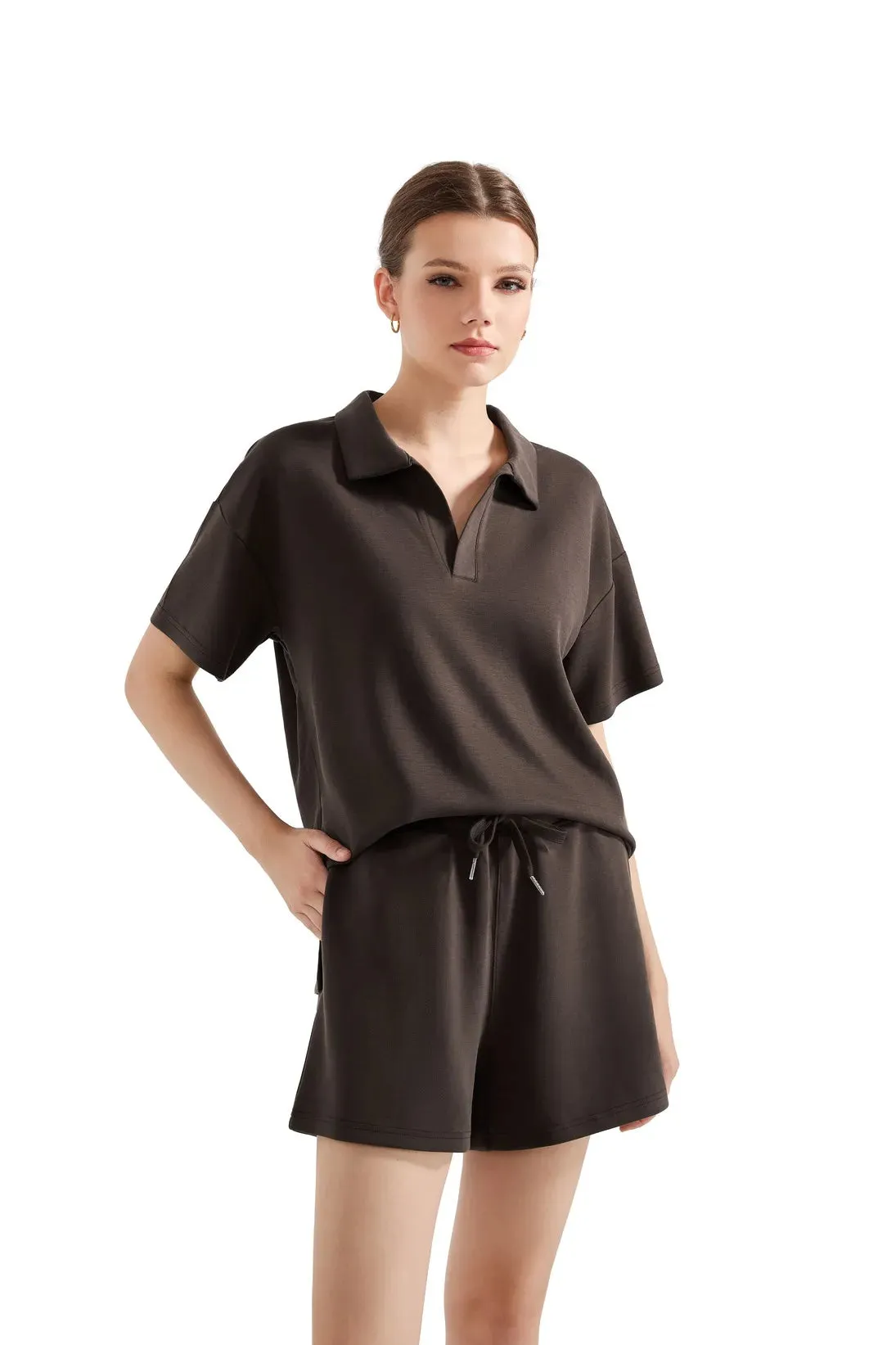 Modal Polo Athleisure Lounge Set