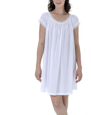 Monica 2BD Short Mousseline Nightdress (in stock, 3-day dispatch)