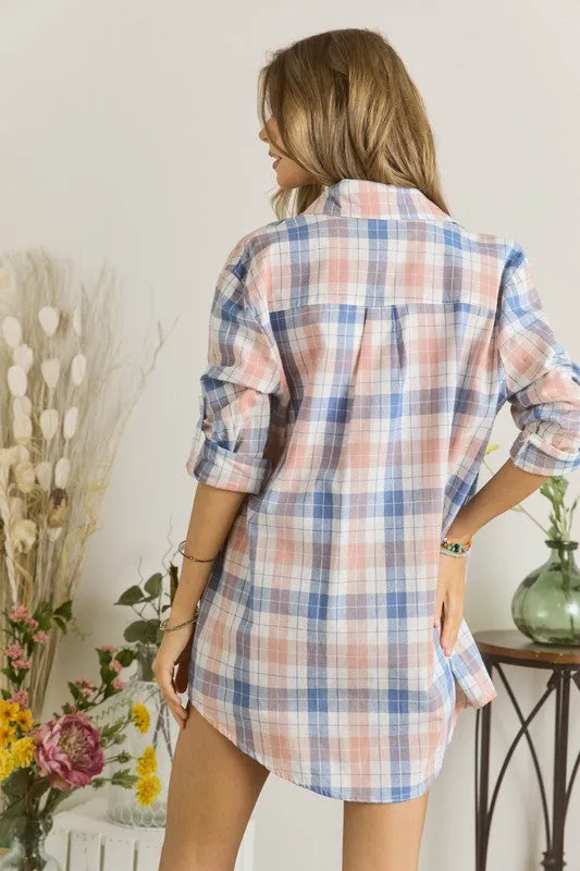 Perfectly Aligned Plaid Button Down