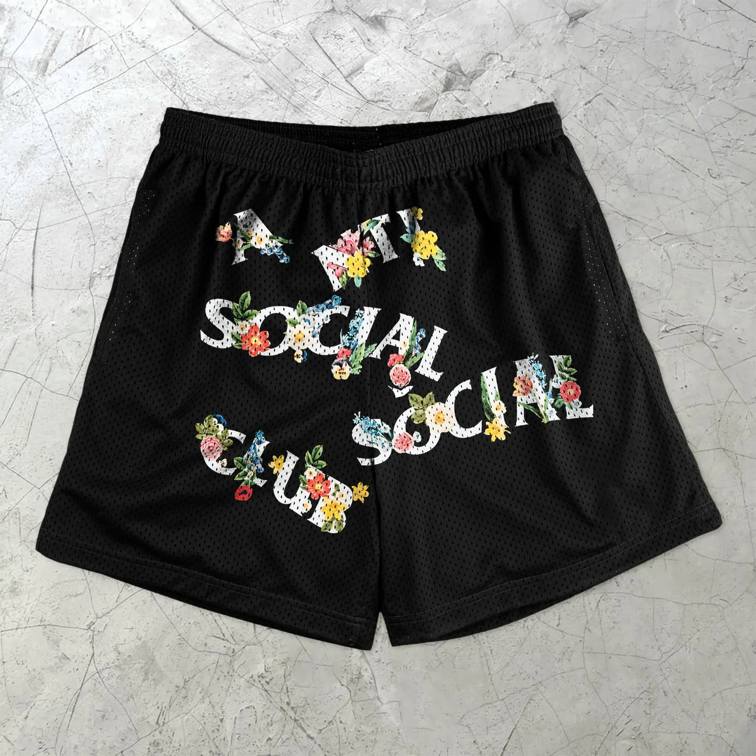 Personality Trendy Street Retro Mesh Shorts