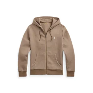 Polo Ralph Lauren Double Knit Full-Zip Hoodie (Classic Brown)
