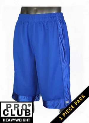 Pro Club Men's Heavyweight Royal Blue Mesh Shorts