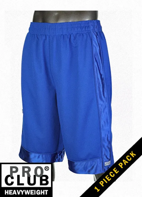 Pro Club Men's Heavyweight Royal Blue Mesh Shorts