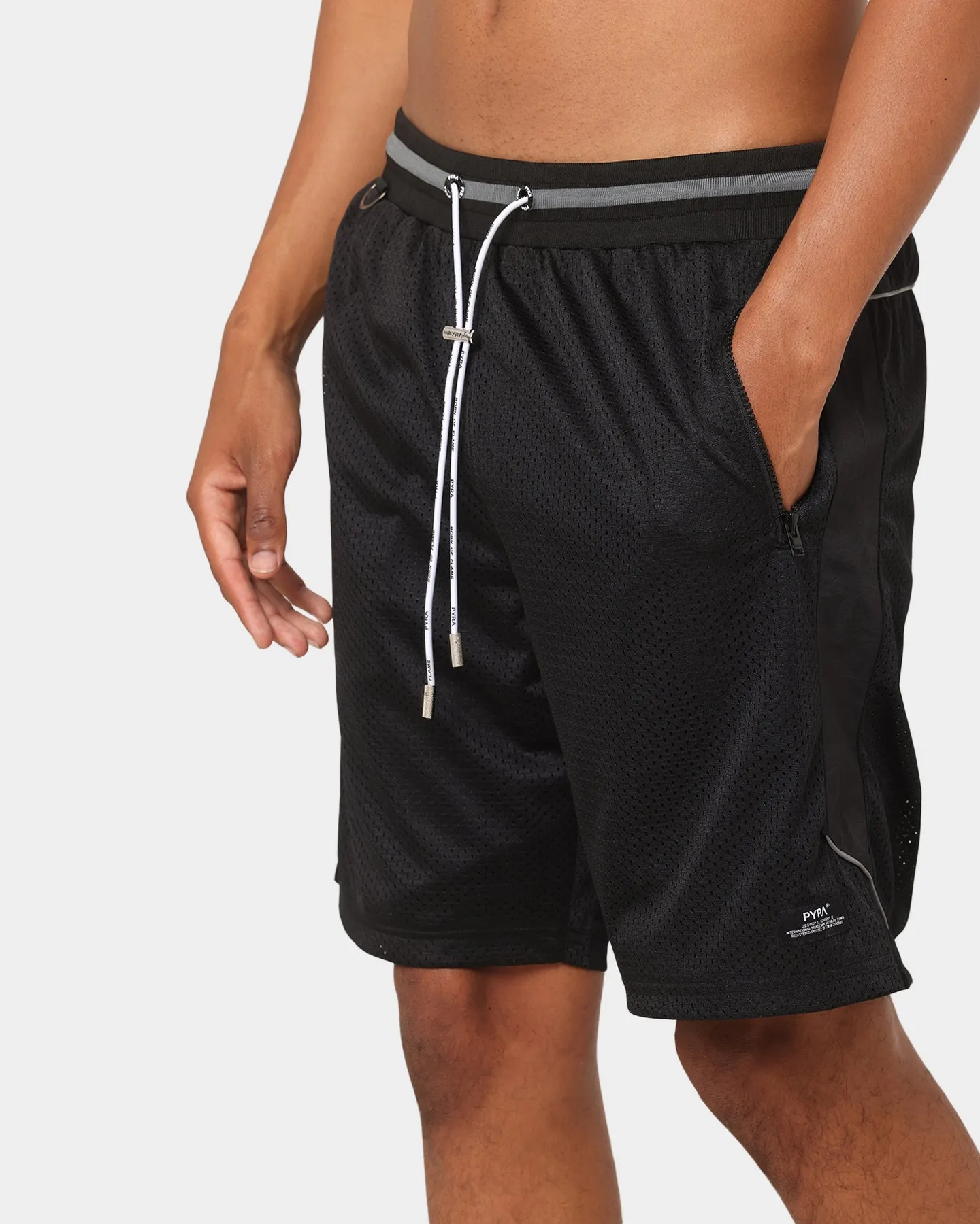 PYRA Nero Mesh Shorts Black