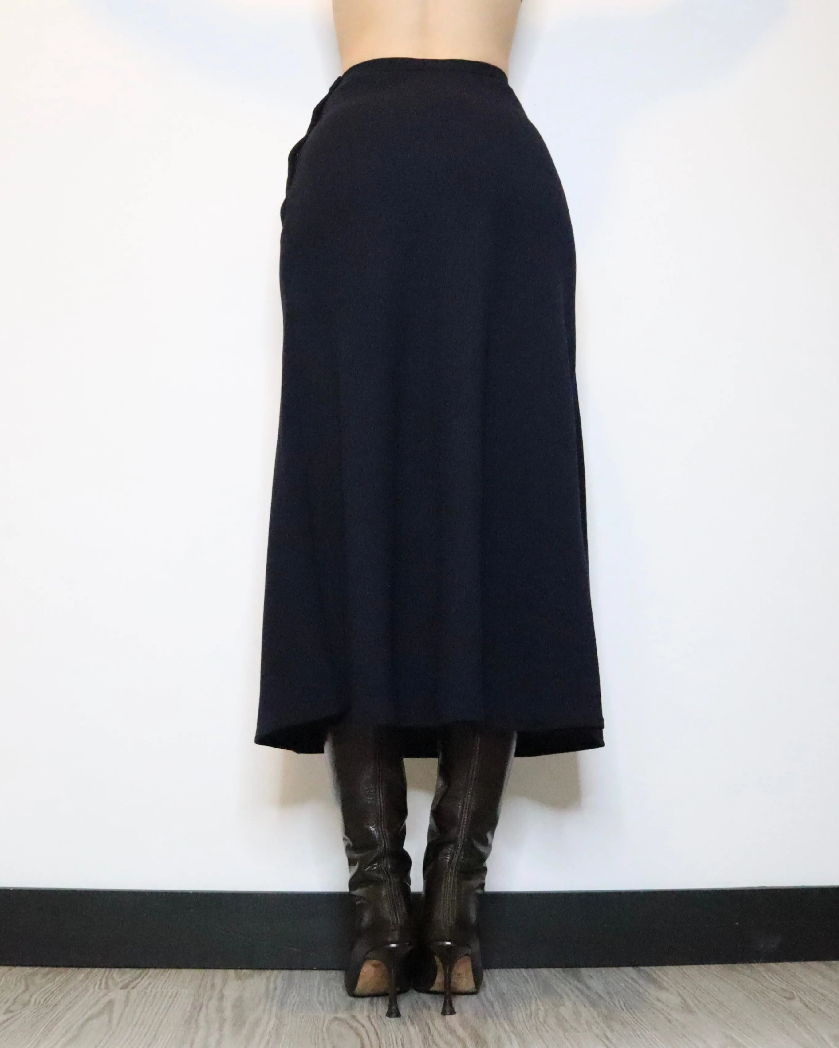 Ralph Lauren Navy Maxi Skirt (XS) 