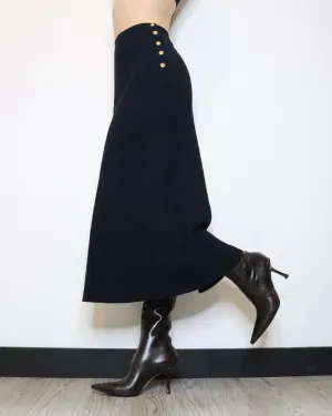 Ralph Lauren Navy Maxi Skirt (XS) 
