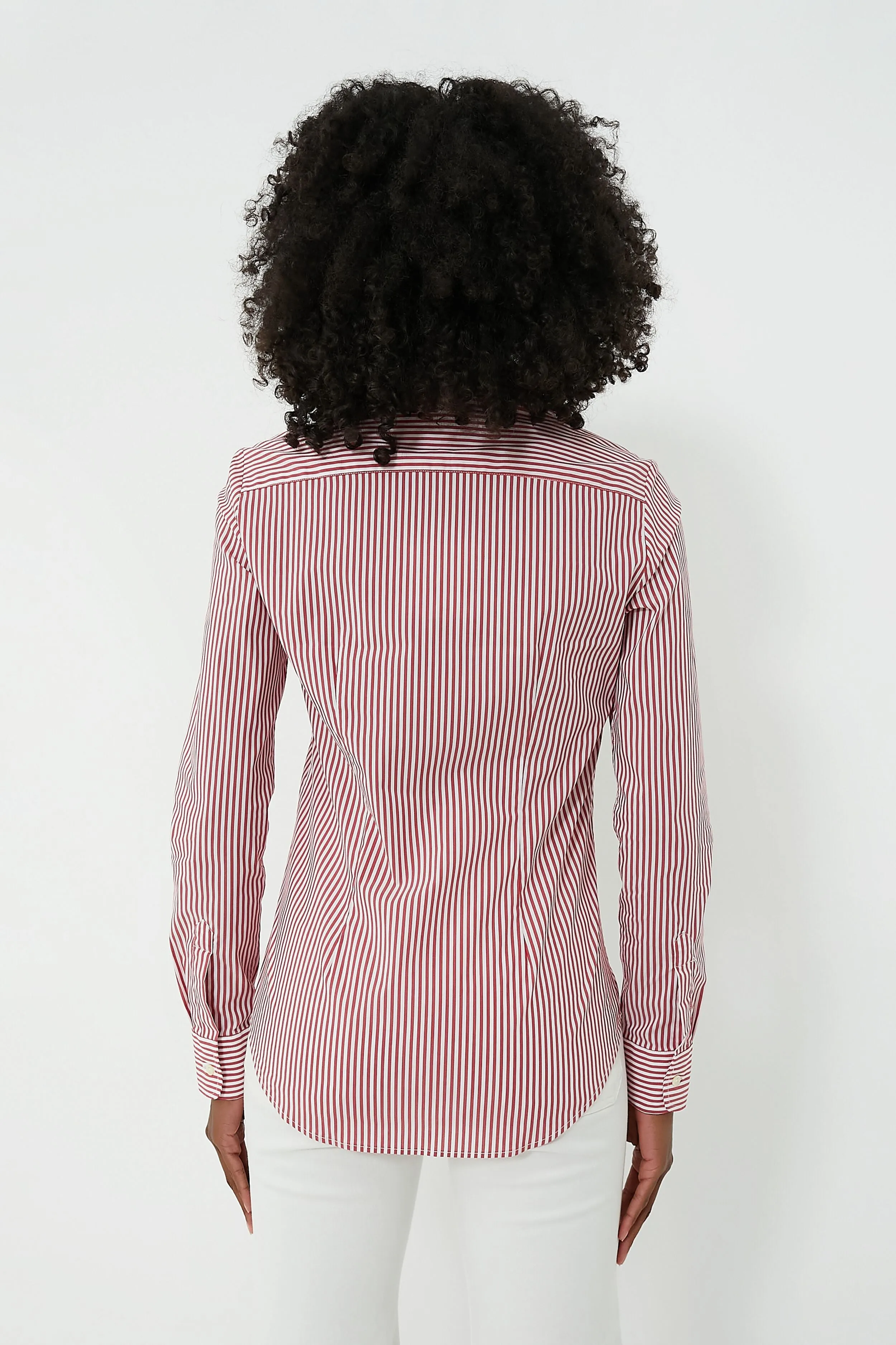 Red and White Stripe Icon Shirt