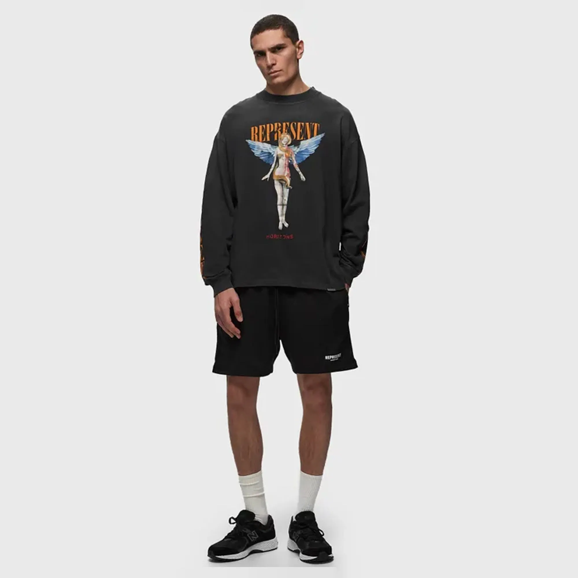 Represent | OWNERS CLUB MESH SHORT  { BLACK