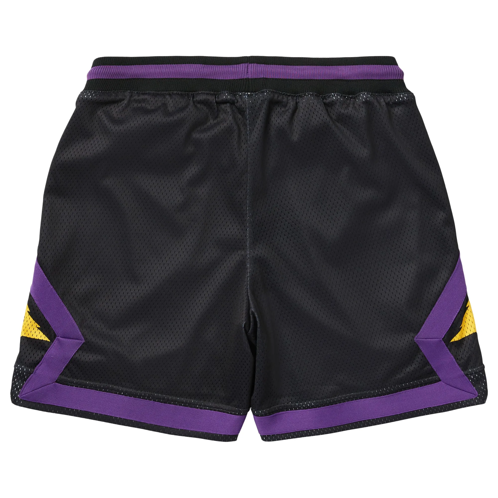 RESOLUTIONARY LIFTED MESH SHORTS - BLACK/PURPLE