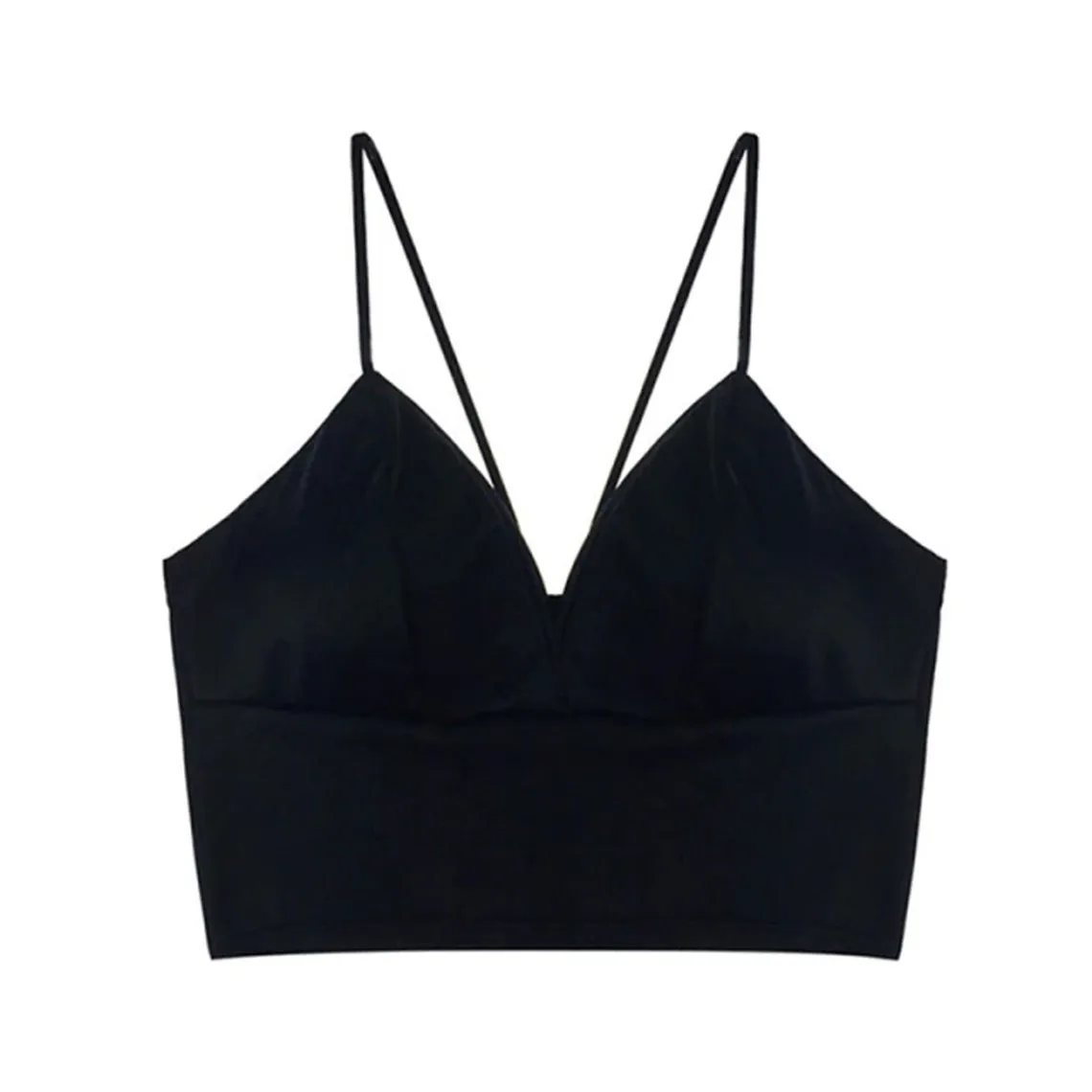 Satin Crop Tops Underwire Bralette Top