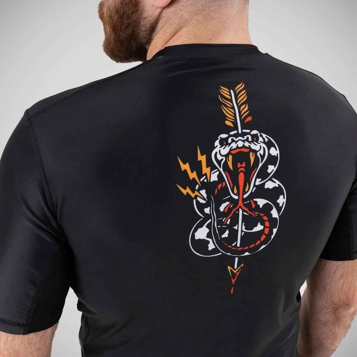 Scramble or Dead Rash Guard - Black/Orange
