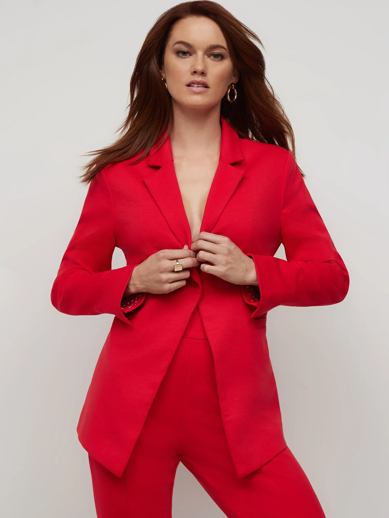 Single-Button Ponte Blazer - Superflex