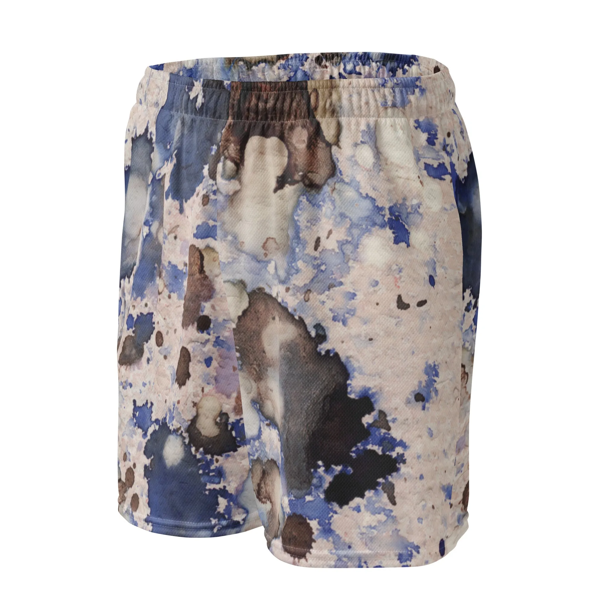 Splash Print Mesh Shorts