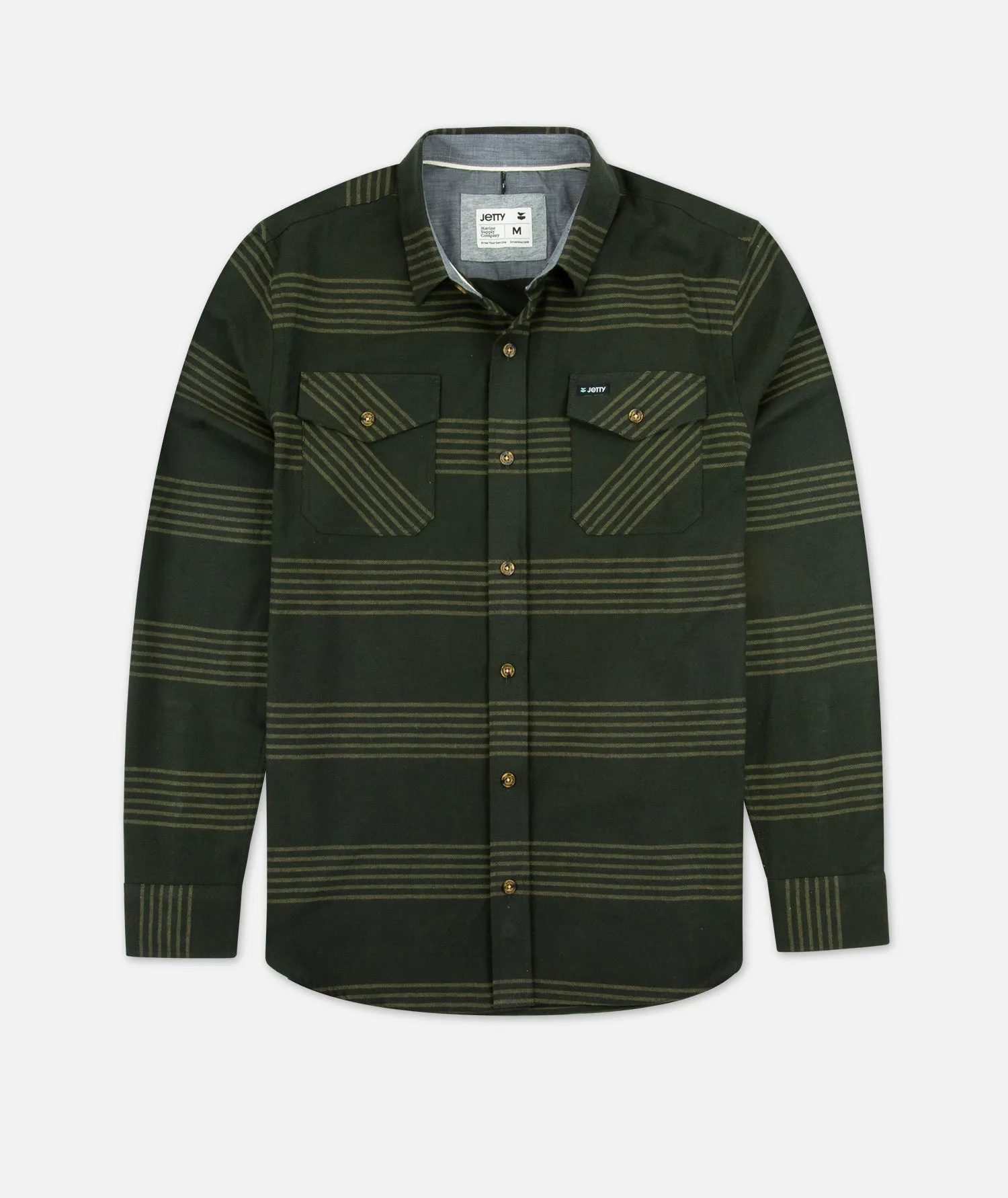 Stroke Twill Shirt - Olive