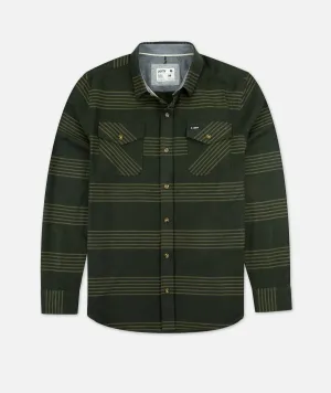 Stroke Twill Shirt - Olive