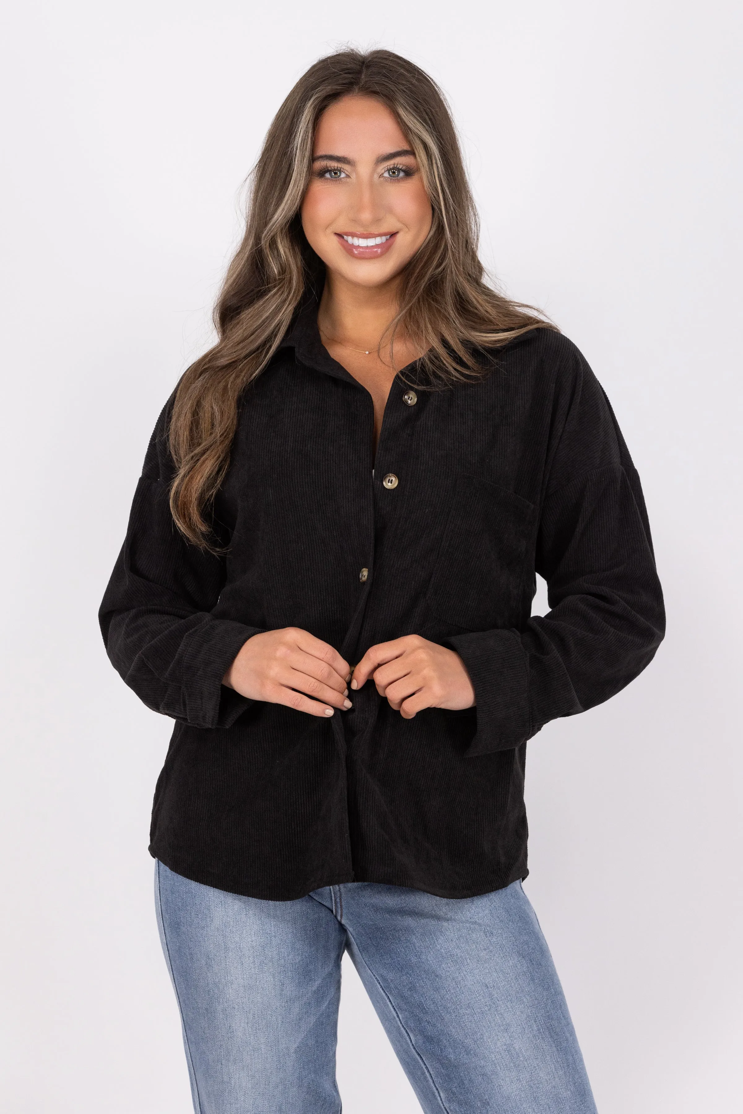 Tangle Of Cords Shacket * Final Sale*