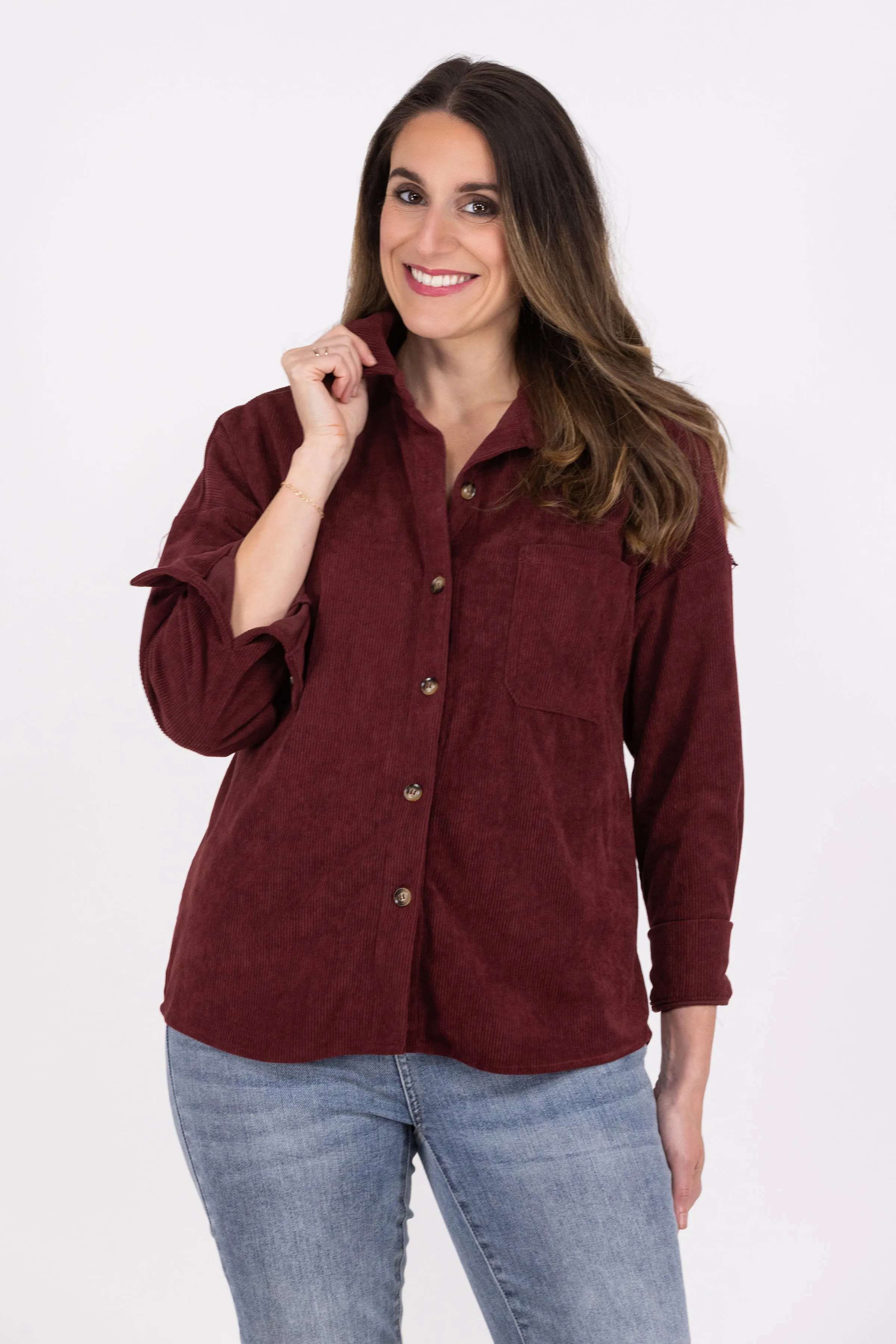 Tangle Of Cords Shacket * Final Sale*