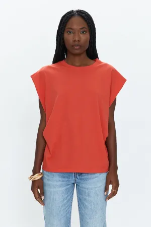 Trina Muscle Tee - Poppy