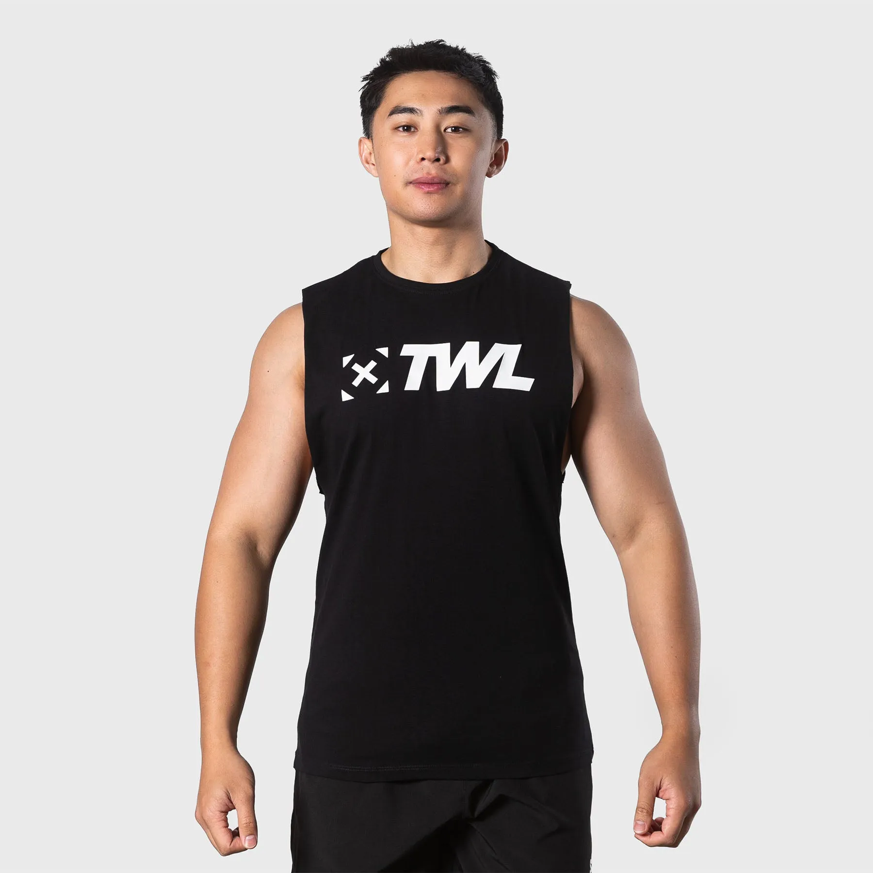 TWL - MEN'S EVERYDAY MUSCLE TANK - BLACK/WHITE