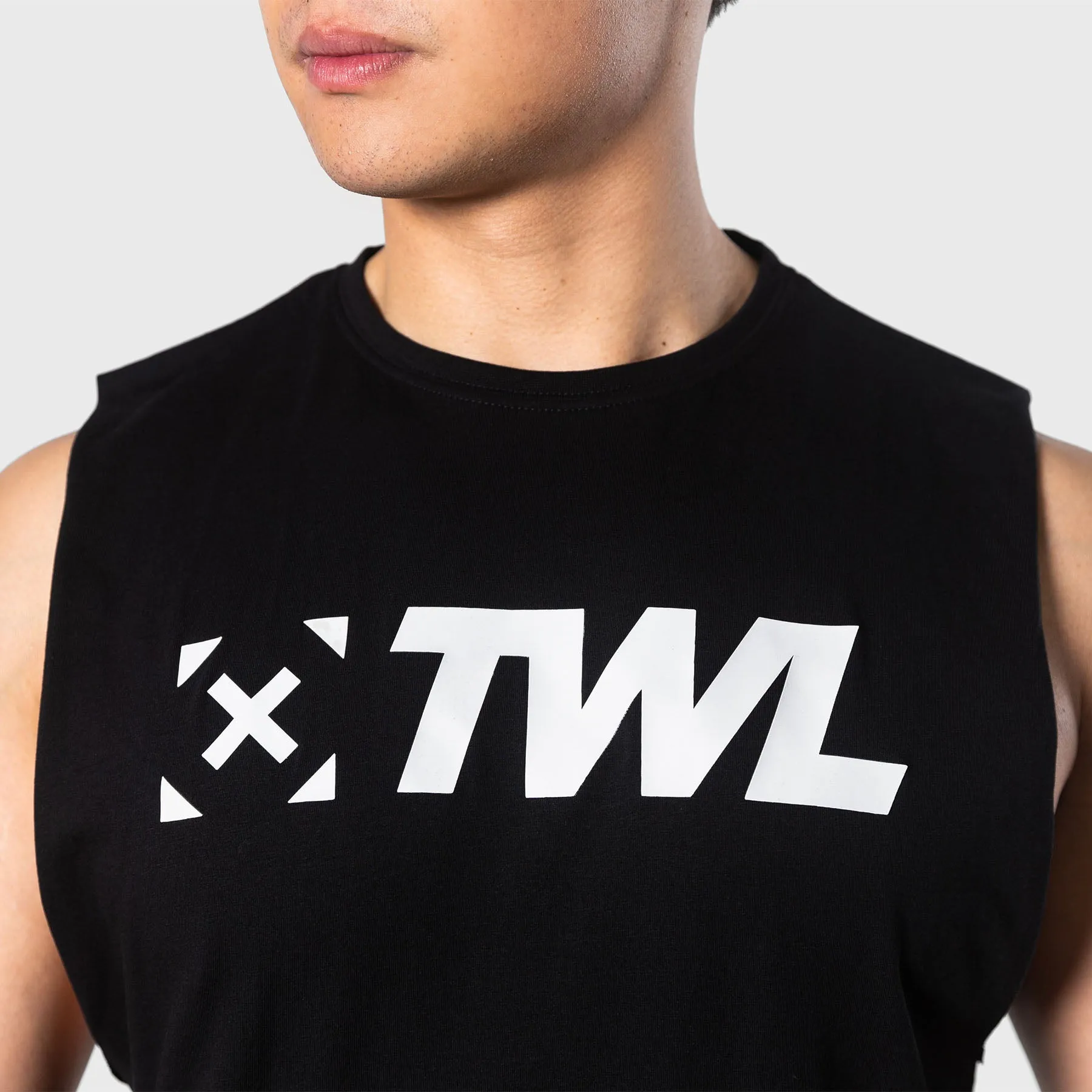 TWL - MEN'S EVERYDAY MUSCLE TANK - BLACK/WHITE