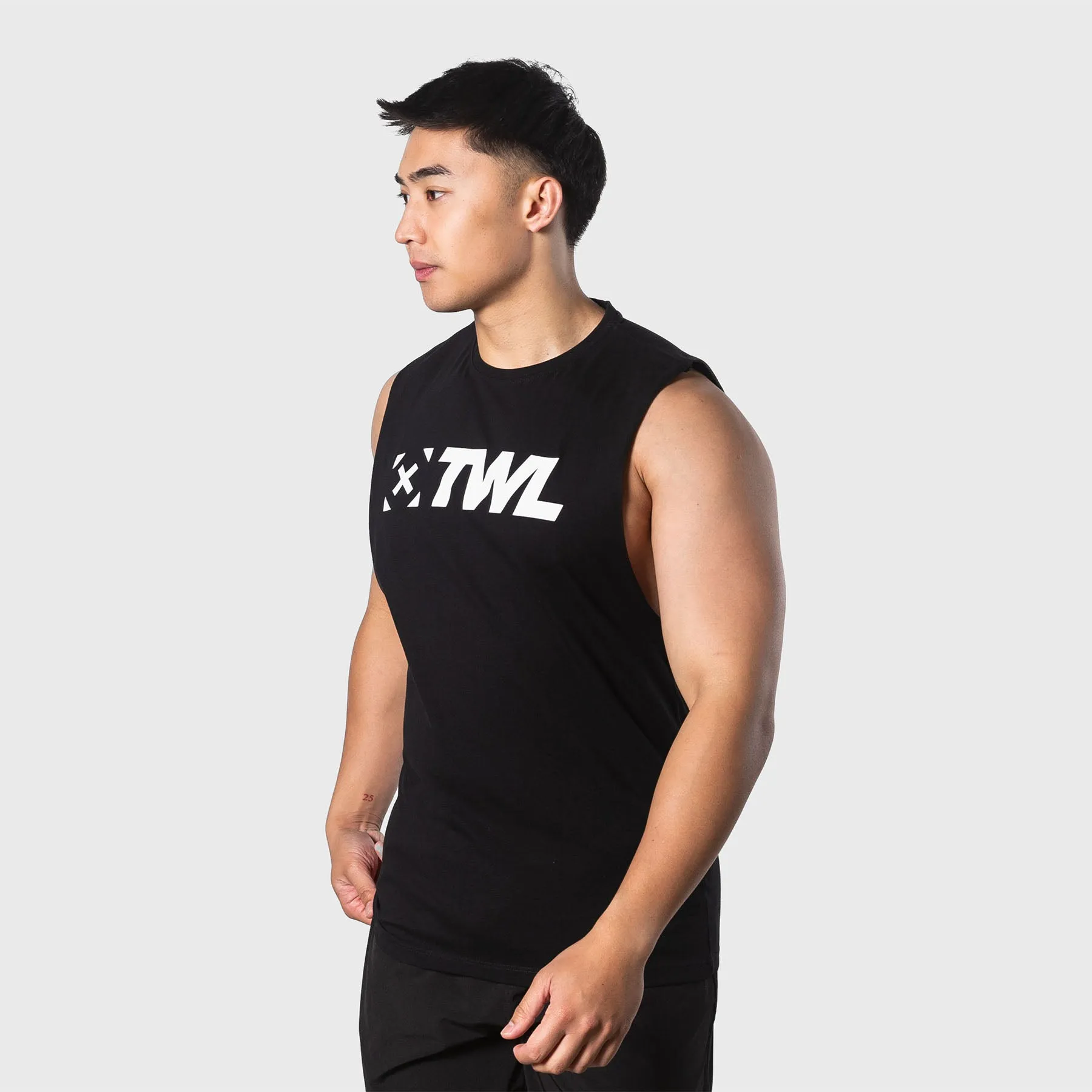 TWL - MEN'S EVERYDAY MUSCLE TANK - BLACK/WHITE