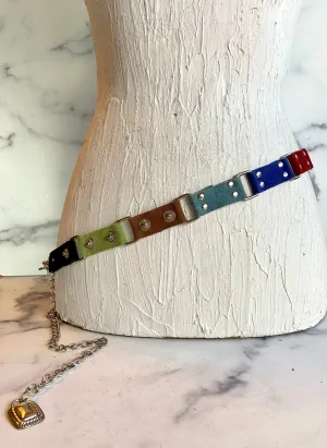 Waist colored belt