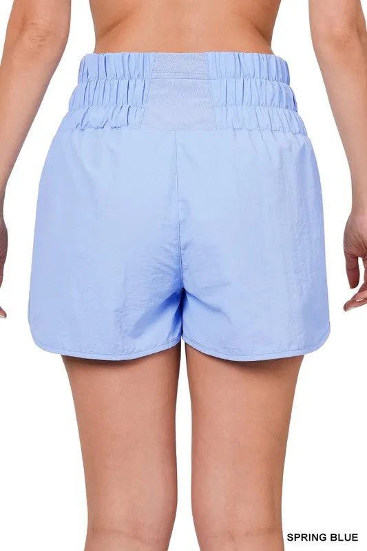 Windbreaker Smocked Running Shorts~ Multiple Colors