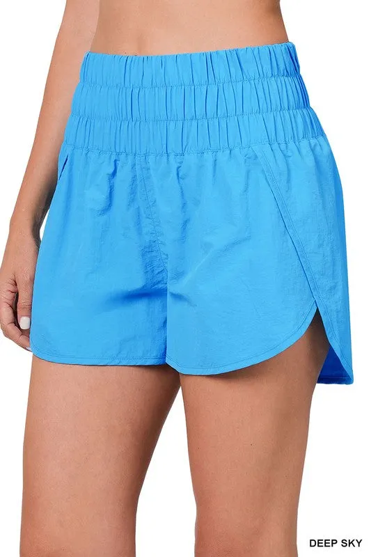 Windbreaker Smocked Running Shorts~ Multiple Colors