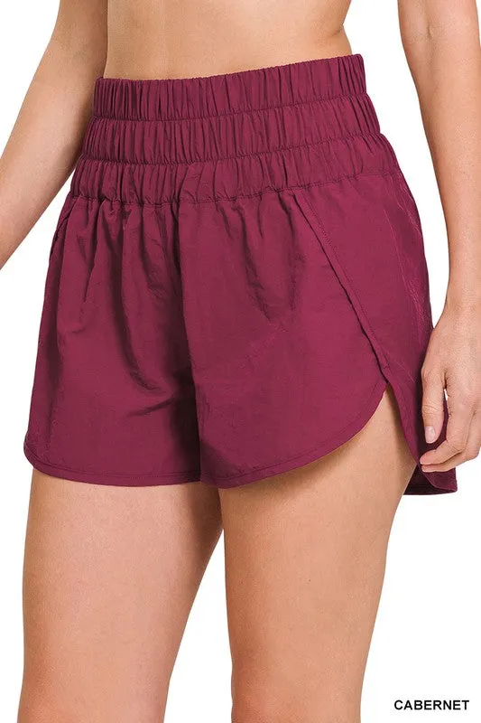 Windbreaker Smocked Running Shorts~ Multiple Colors
