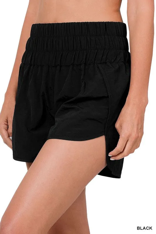 Windbreaker Smocked Running Shorts~ Multiple Colors