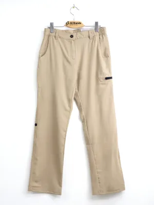 Women's Plain Solid Hiking Pant,Beige
